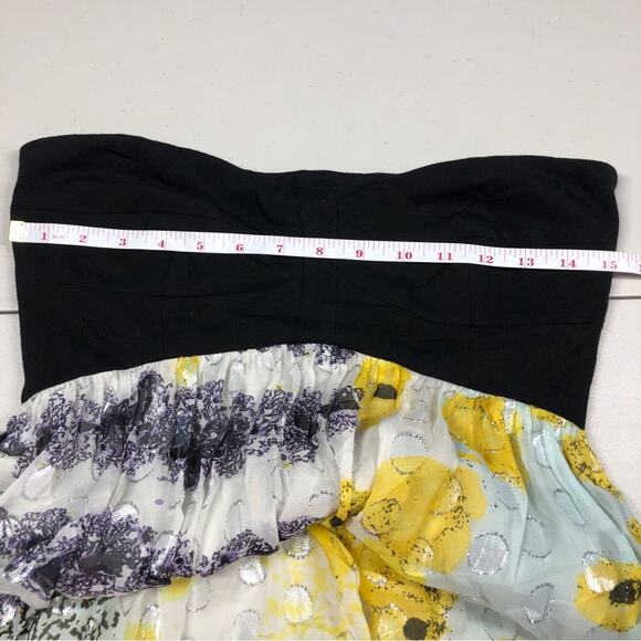 DVF Diane Von Furstenburg asti silver  dot maxi dress medium - Picture 7 of 10